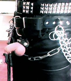 Leather Tiny Dick Jerkoff Session 1