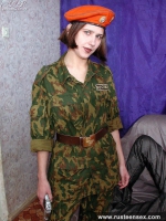 Military teen fucks prisoner of war