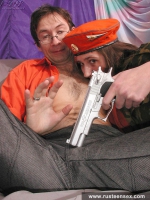 Military teen fucks prisoner of war