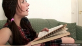 Teen brunette all sex instead of books