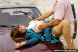 Russian teen outdoor hardcore sex