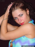 Russian teen brunette shows her great body and pussy