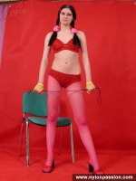 Pink pantyhose