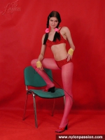 Pink pantyhose