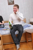 Two boys were drinking
