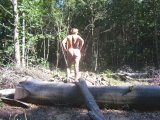 In the woods for a walk with a female friend who took pics.