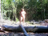 In the woods for a walk with a female friend who took pics.