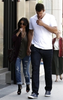 Kim Kardashian leaving Nate n Als in Beverly Hills