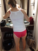 Skinny blonde wife