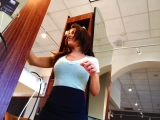 Iphone Candids of Hairstylist With Great Rack