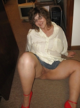 At work nylons tights pantyhose red heels pussy