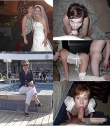 Dressed-Undressed slut brides mix