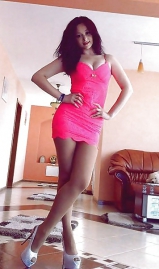 Teen sluts in fuchsia outfits mini dresses