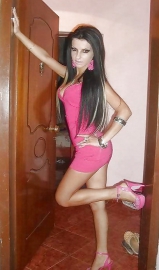 Teen sluts in fuchsia outfits mini dresses