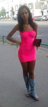 Teen sluts in fuchsia outfits mini dresses