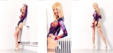 Latex lesbian oiled