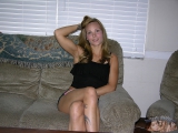 Hot Blonde Shows Asshole