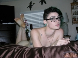 Nerdy Punk Teen With Glasses