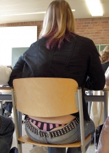 Amateur thong peeks, slips and ass. 