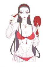 0177 -Cartoon SchoolGirls Art Graphics- School uniform -02-