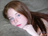 Freckled Face Teen Spreads Ass