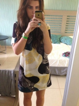 Naked iphone selfies - teen tries out her latest phone