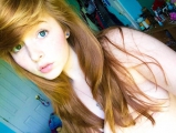Redhead naked selfie teen - ginger hottie gets nude for self