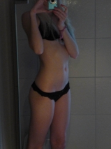 Skinny blonde teen - emo teen who likes to get naked for sel