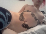 Chav Hipster emo selfies - british teen naked selfie set