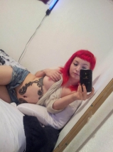 Chav Hipster emo selfies - british teen naked selfie set