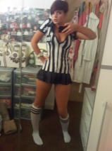 Chav teen likes to play dress up - hottie with a tight body