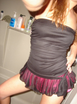 Sweet and tight chav lass strips off - hug this hoodie