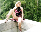 Pussy girls on the street without panties Photo erotica