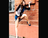Pussy girls on the street without panties Photo erotica