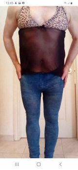 Crossdresser dressed in sexy clothes