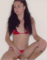 Alicia Nykole in micro swimsuit seen pussy