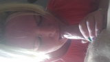 Blonde slut deapthroats cock
