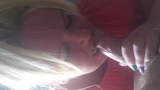 Blonde slut deapthroats cock