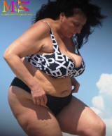 bbw beach candid