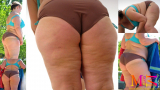 bbw beach candid