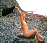 Russian woman on vacation