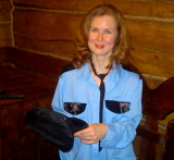 Russian woman at home