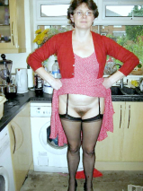 What different they are these hairy mature in stockings 5