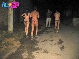 Topless girlfriend public blowjob
