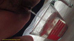 Pee whore Sage shows how to enjoy hot bowl of piss - N