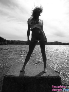 Outdoor white bikini posing Part 2 - N