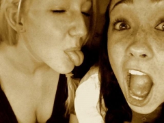 Cute Teens -Mouth Wide Open - N