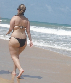 Bigger ladies look great in bikinis too! - N