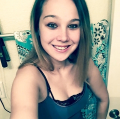 Shelly lets me jack off and cum for her - N