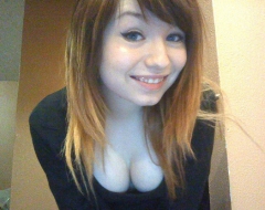 Chav Hipster emo selfies - british teen naked selfie set - N